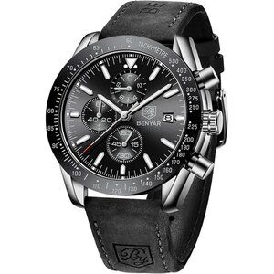 ⚡Watches for Men Analog Quartz Chronograph 30M Waterproof Elegant gift Casual